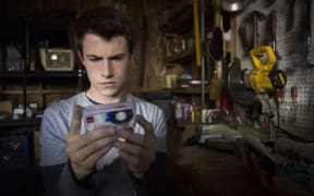 Dylan Minnette in a scene from '13 Reasons Why'.