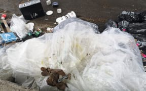 A plastic bladder weighing 110 kilos and used just once, dwarfs other rubbish at a North Island landfill. Some trucking firms are each separately dumping hundreds of bladders a year.