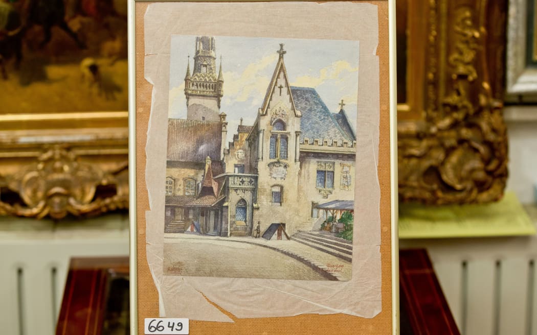 Hitler painting auctioned for 161,000 RNZ News