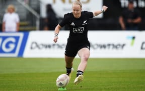 Black ferns Kendra Cocksedge during their rugby match.