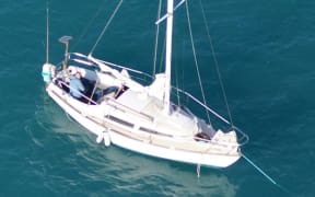 The Luna yacht was spotted by a search plane on Monday.