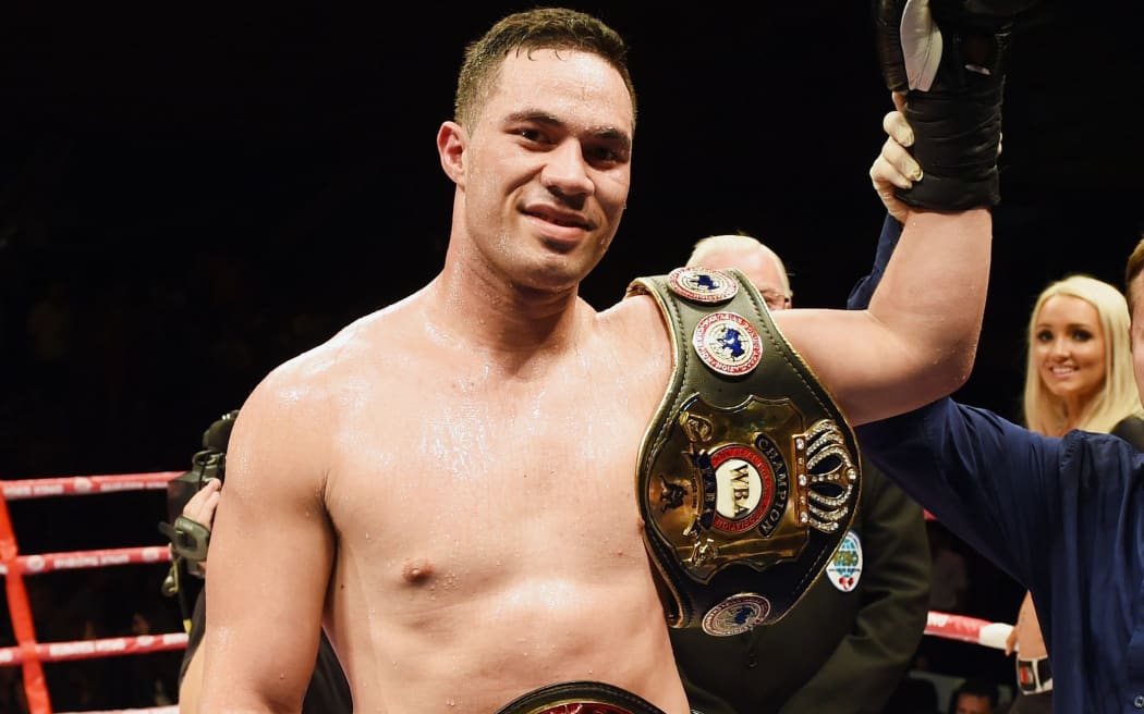 Joseph Parker after winning his bout with Jason Pettaway.