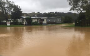 Flooding and slips have cut off Whiritoa, in the Coromandel.