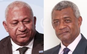 Frank Bainimarama and Pio Tikoduadua