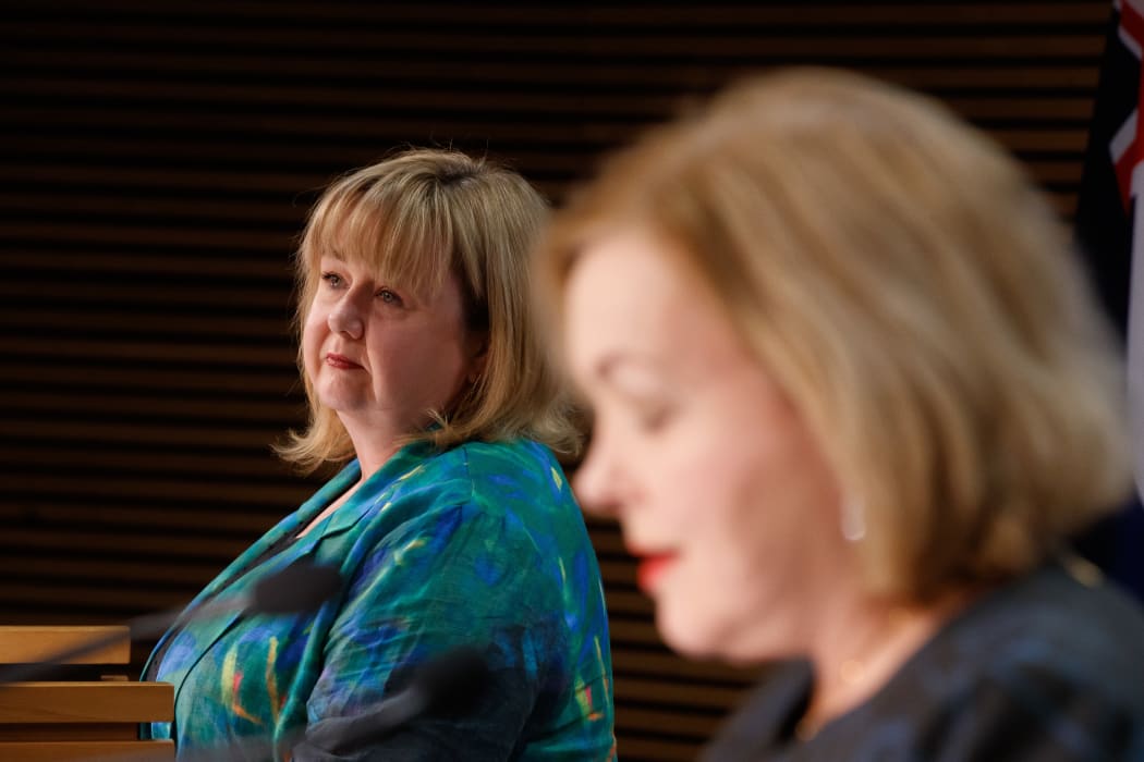 Housing Minister Megan Woods and National Party leader Judith Collins. The parties worked together on a Bill to amend the Resource Management Act making it easier to build houses.