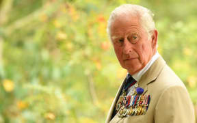 Britain's Prince Charles, Prince of Wales attends a national service of remembrance at the National Memorial Arboretum in Alrewas, central England in 2020.