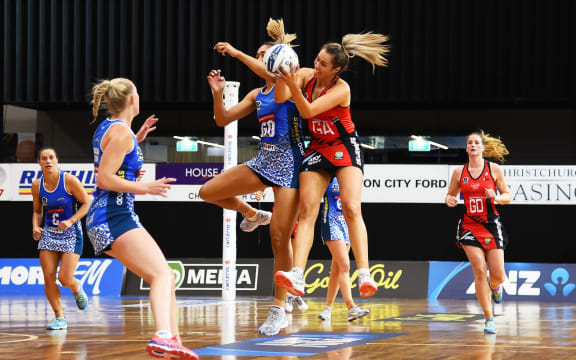 Tactix player Brooke Leaver during their ANZ Premiership Netball match.