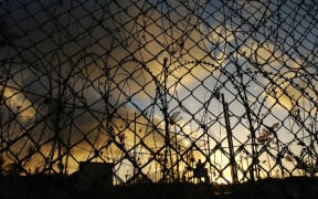 A fence at a detention centre on Christmas Island