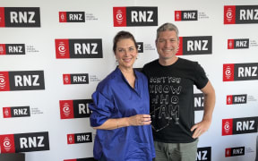 Jesse Mulligan and Trudy Van Zyl at RNZ