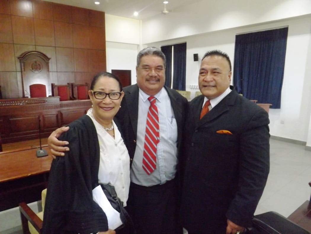 Peseta Vaifou Tevaga, Olinda Woodruffe and a legal assistant from New Zealand