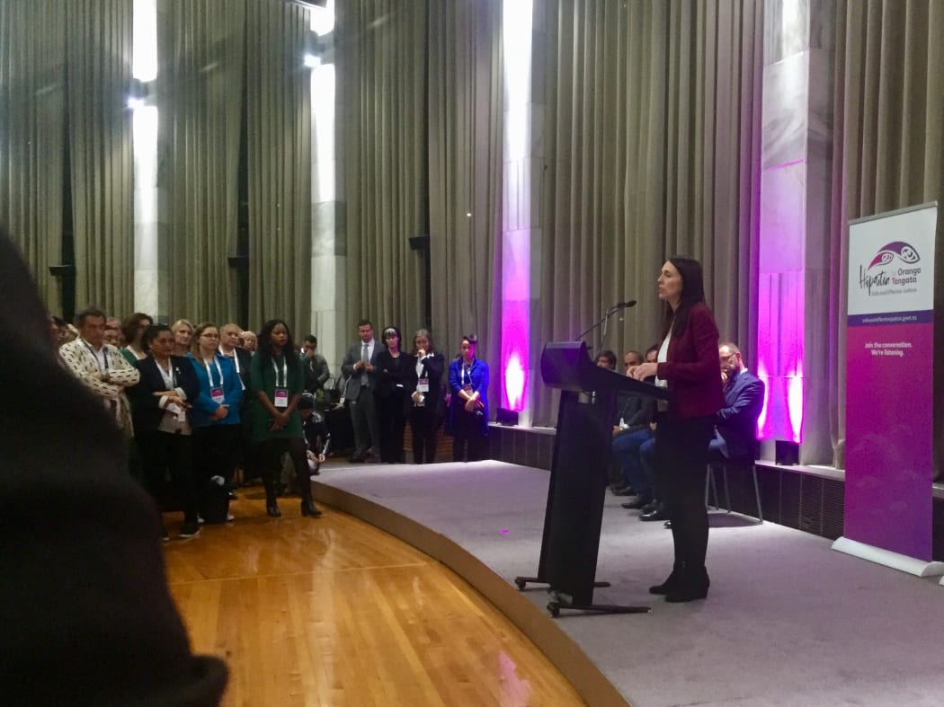 Prime Minister Jacinda Ardern opened the government's Criminal Justice Summit.