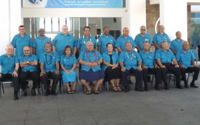 Official Photo of Pacific Forum Leaders at their Retreat at Taumeasina Island Resort, 2017.