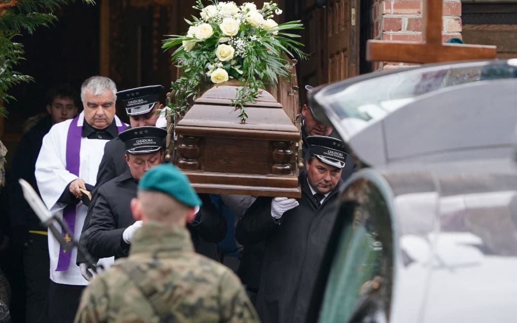 Polish villagers bury man killed in blast near Ukrainian border | RNZ News