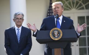 US President Donald Trump and the Federal Reserve chairman Jerome Powell.