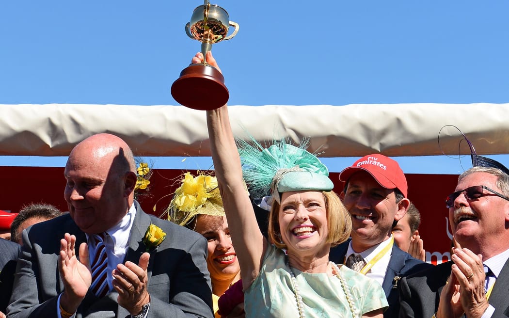 Gai Waterhouse trainer of last year's Melbourne Cup winner Fiorente will be without a starter in this year's race.