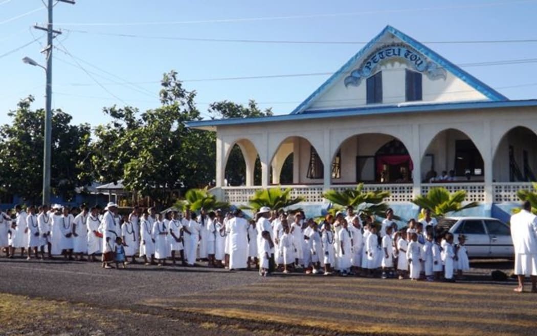 Children's white Sunday in Samoa