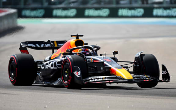 Red Bull-coureur Max Verstappen in Miami.