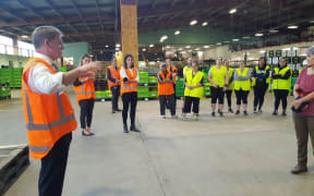 Packhouse worker Robyn Lane was unimpressed with National leader Bill English's answers during his visit to her Gisborne workplace