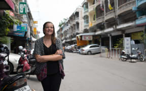 Carter Quinley on the streets of Bangkok