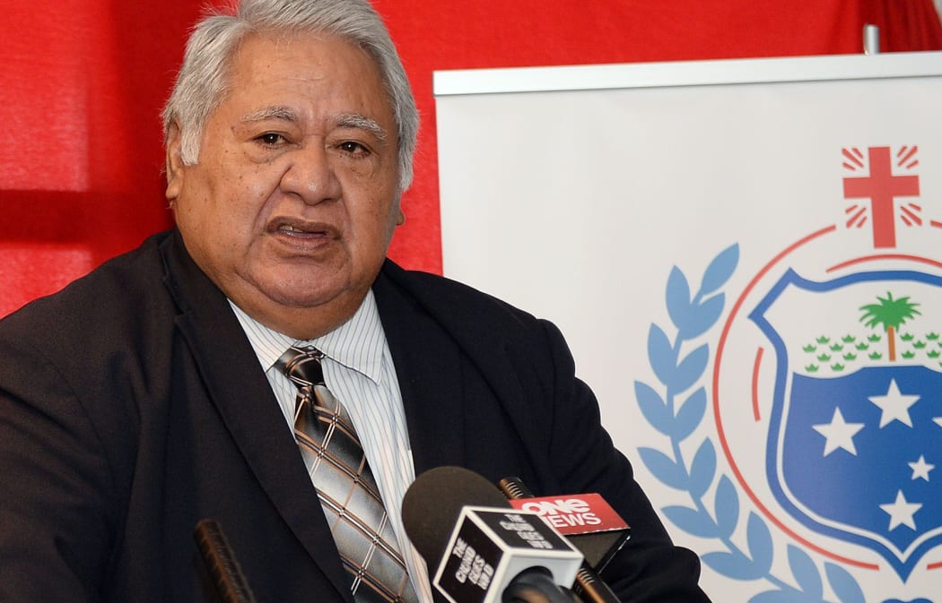 The Prime Minister of Samoa and Chairman of the Samoa Rugby Union, the Honourable Tuilaepa Fatialofa Aiono Neioti Lupesoliai Sailele Malielegaoi.
