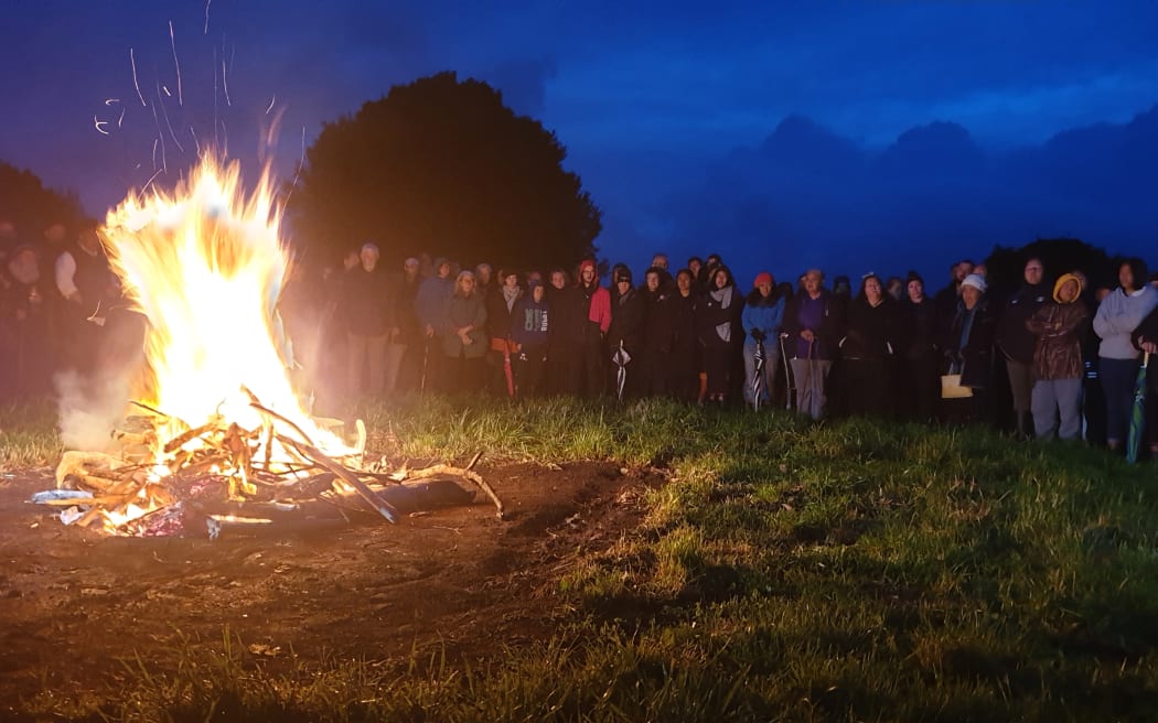 A dawn service was held at Te Kohia Pa on the outskirts of Waitara where the first shots of the New Zealand wars were fired in 1860.