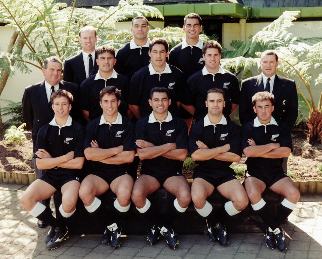 The 1993 All Blacks Sevens squad.
