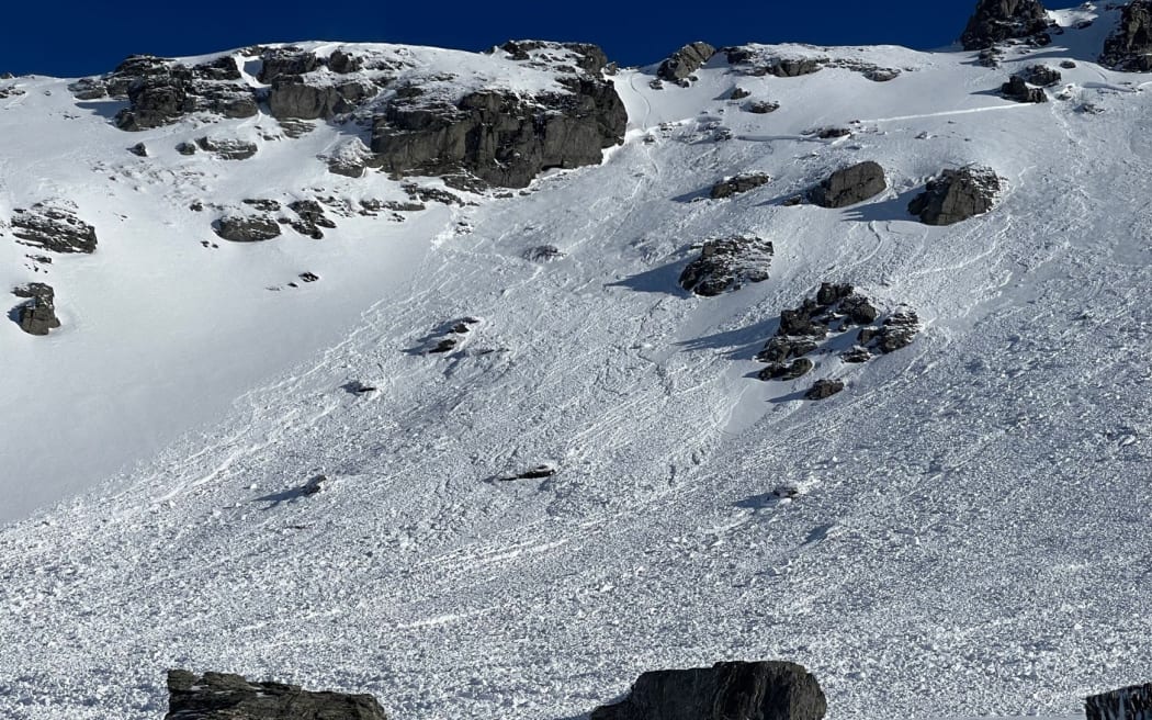 A 250m wide avalanche was triggered by a skier behind The Remarkables Ski Area on Wednesday.