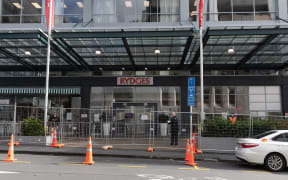 The Rydges Hotel, which is being used as a managed isolation facility, in Auckland.