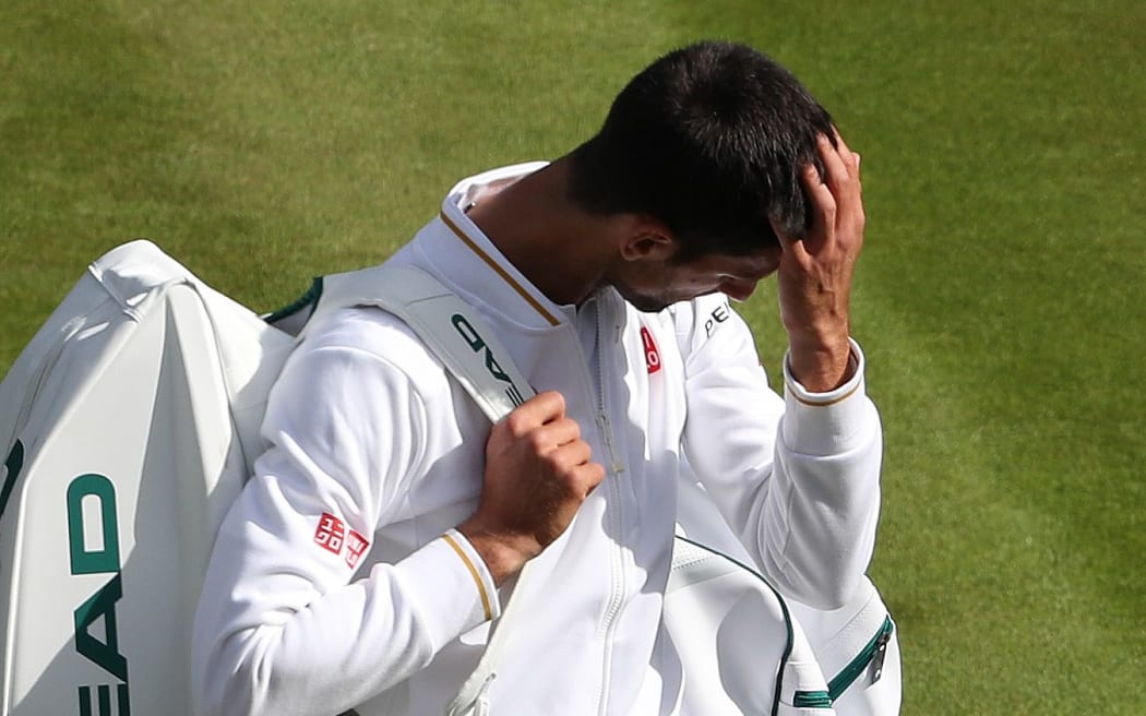 Novak Djokovic after defeat at Wimbledon
