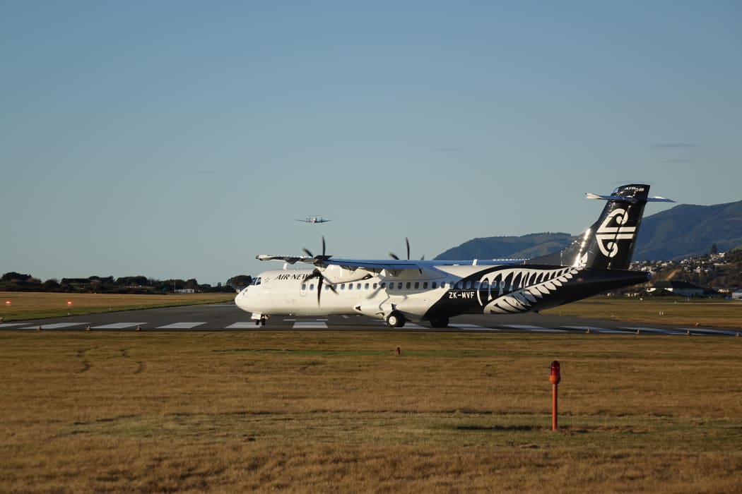 Air New Zealand plane in Nelson