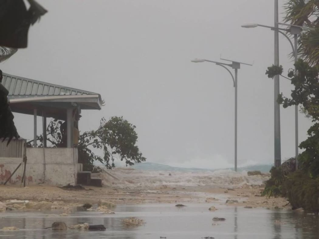 Tuvalu - tidal surges caused by cyclone Pam