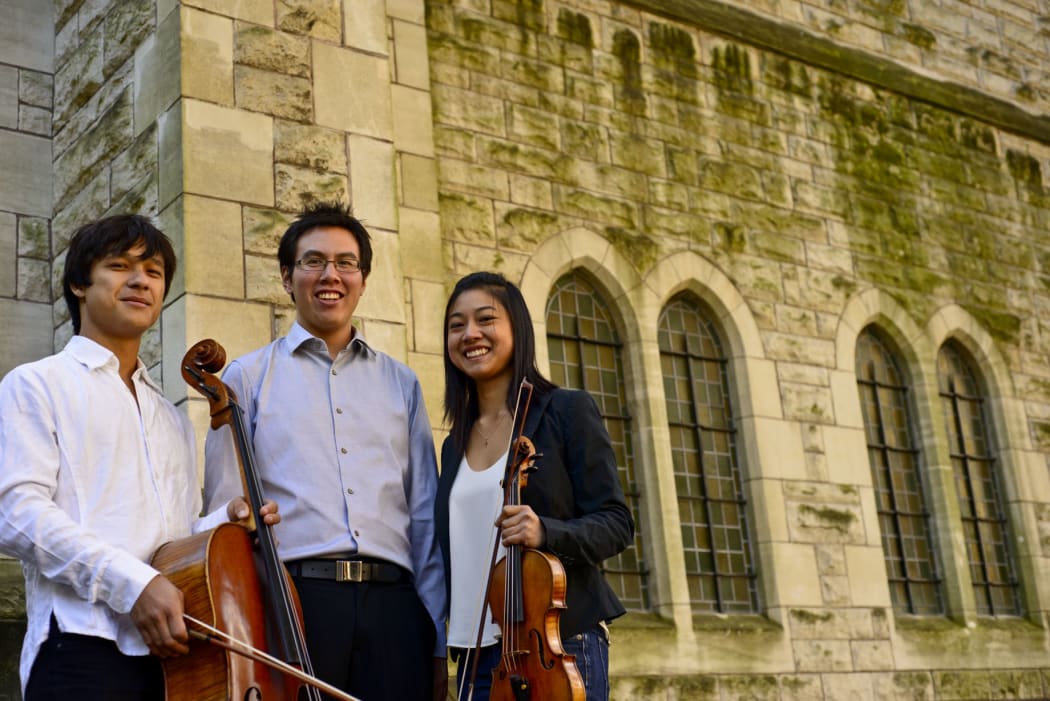 Natalie Kin, John Chen and Edward King: who are touring the country as the piano trio CLiK the Ensemble.