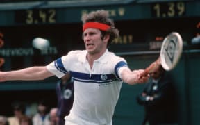 John McEnroe at Wimbledon in 2001.