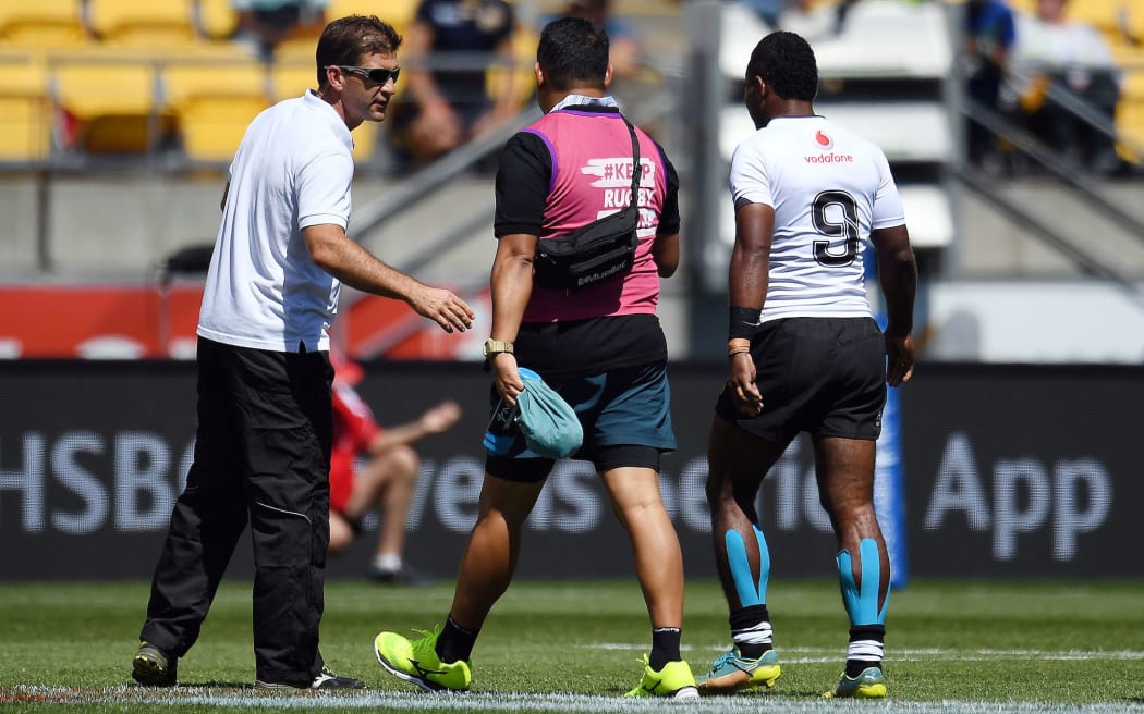 Gareth Baber made his debut as Fiji coach at the 2017 Wellington Sevens