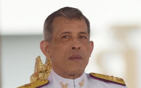 FILE- In this May 12, 2017, file photo, Thailand's King Maha Vajiralongkorn addresses the audience at the royal ceremony in Bangkok, Thailand.