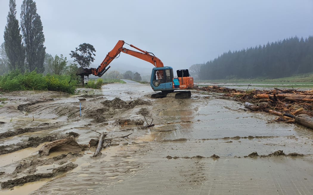 In Tairāwhiti, farmers near Tolaga Bay saw forestry slash and land damage from winds and heavy rain as a result of Cyclone Gabrielle.