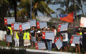 West Papua independence movement protest campaign in Samoa.