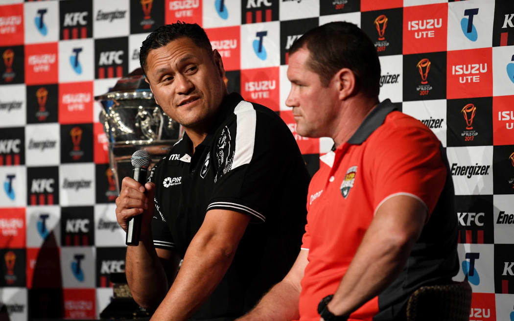 Kiwis coach David Kidwell and Tonga's Kristian Woolf won't be short of topics for conversation.