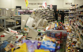 Damage to New World supermarket.