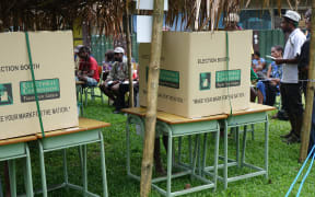 Election boxes in PNG