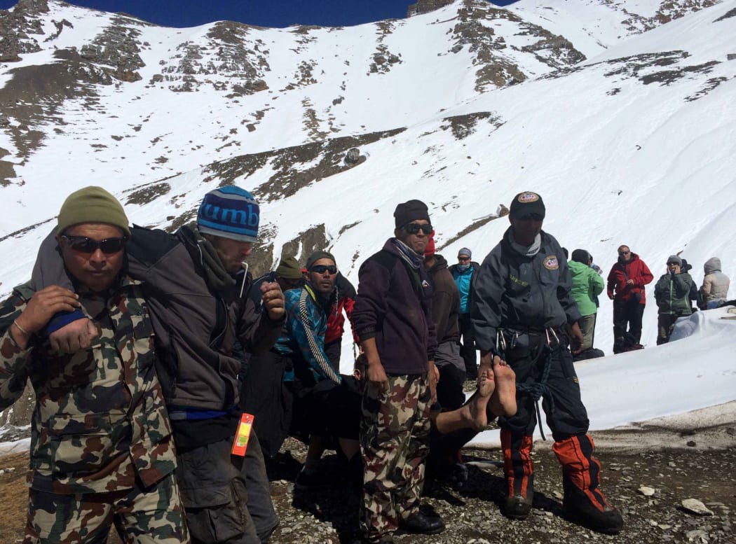 Most of those injured in the storm were foreign trekkers with their guides and porters.