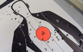 A target at a US shooting range.