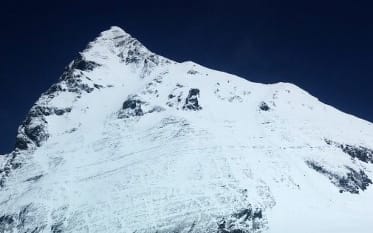 A view of south col near the summit of Mount Everest