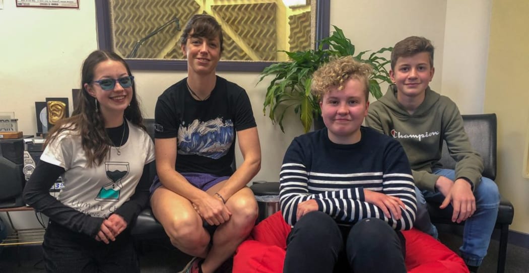 Grace, Claire, Casey and Jeremy developed the student-led Otago Museum exhibition 'Climate Change - striking a balance,' which covers the topics of climate change inequality and the Schools Strike for Climate.