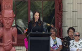 Jacinda Ardern at Waitangi 2018