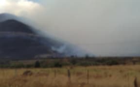 A large scrub fire near Seddon in Marlborough.