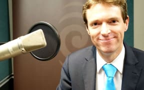 Conservative Party leader Colin Craig in Radio New Zealand's Auckland studios.