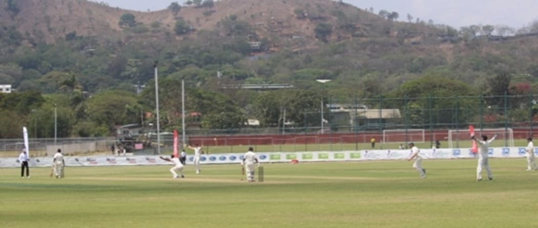 PNG and Scotland were evenly matched on day one at Amini Park.