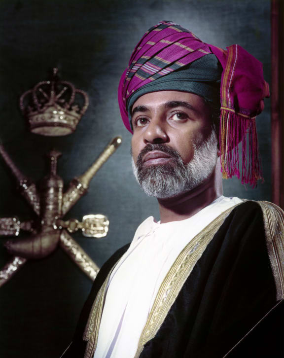 Headshot taken in 1987 of Oman's Sultan Qaboos bin Said. (Photo by - / AFP)