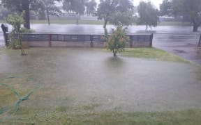 Flooding in Napier, sent in by listener Andrew Frame.